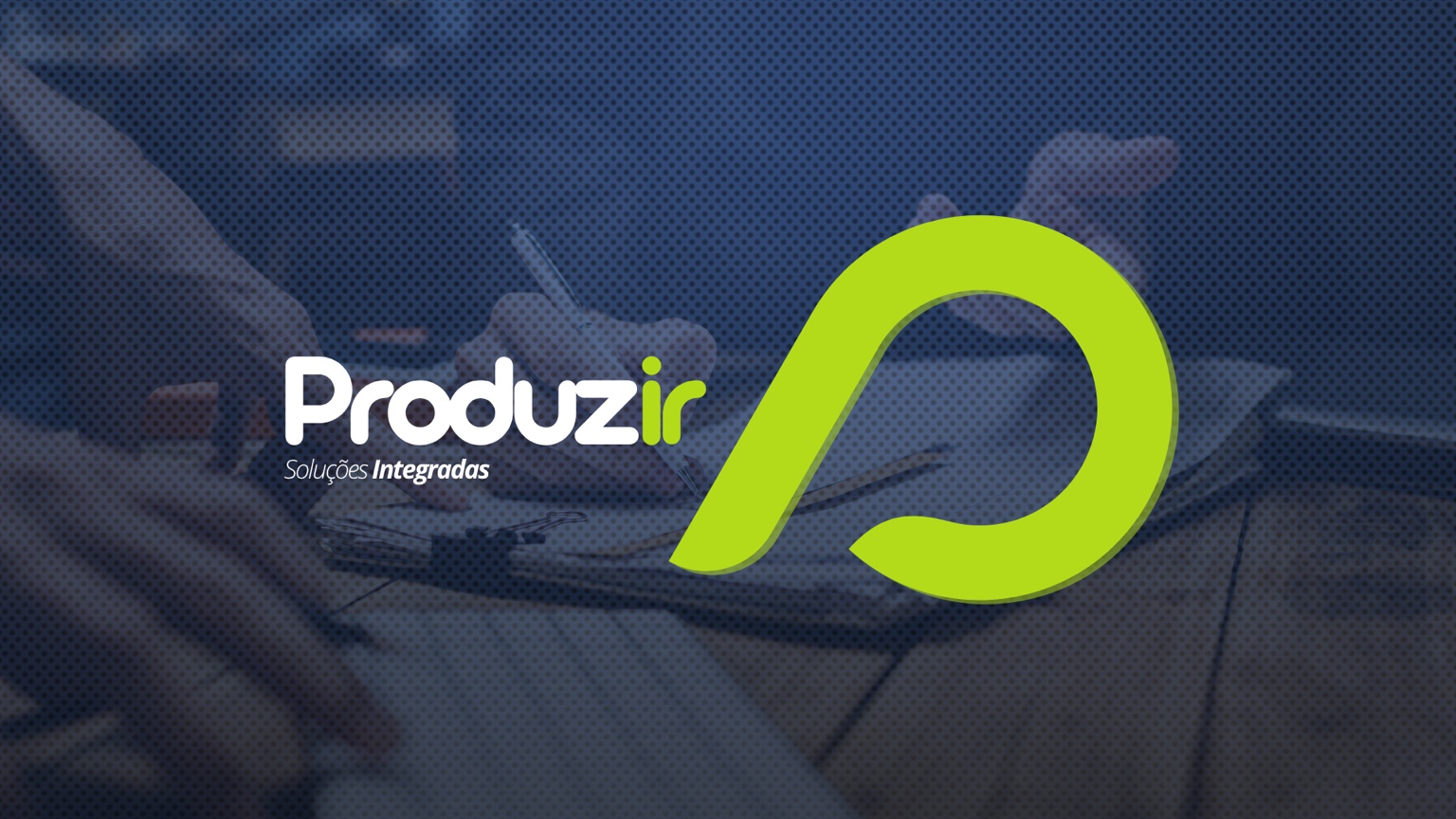 Aplicação horizontal da marca Produzir em contexto de colaboração